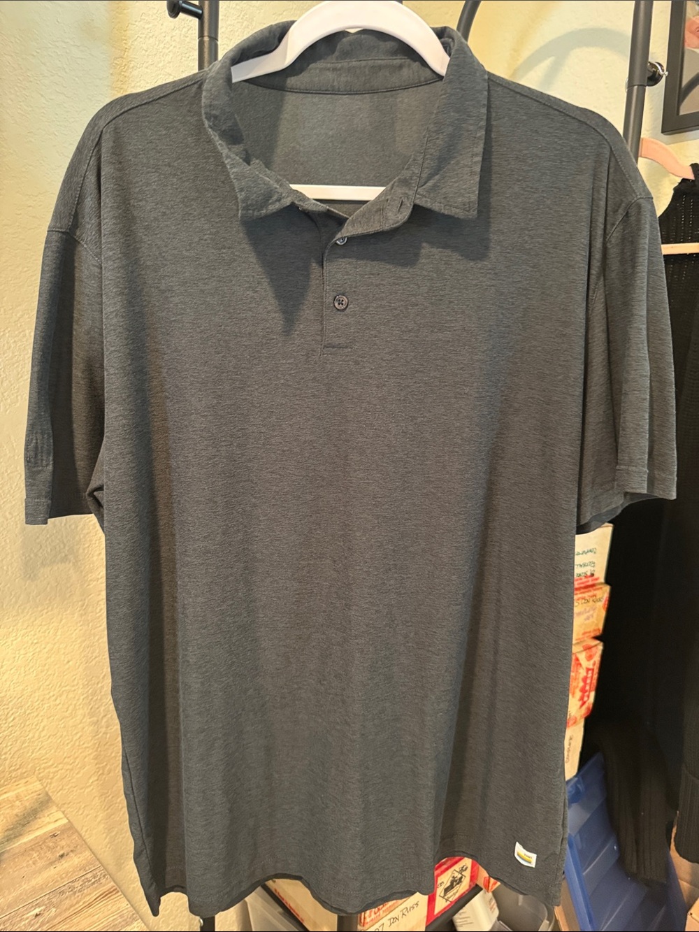 Men's Charcoal Vuori Polo Shirt